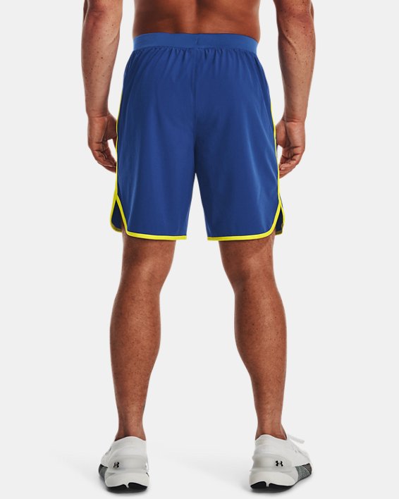 Men's UA HIIT Woven 8" Shorts, Blue, pdpMainDesktop image number 1